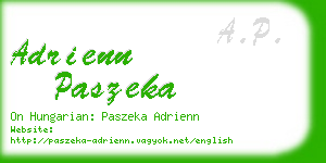 adrienn paszeka business card